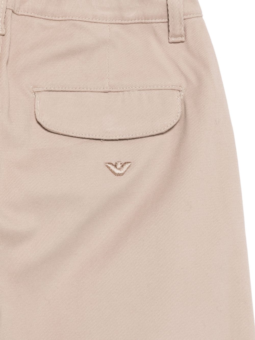 Pantaloni per bambino Emporio Armani Kids beige con logo ricamato EB001493 AF25986 U8042 EMPORIO ARMANI KIDS 