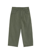 Pantaloni per bambino Emporio Armani Kids verde cachi con placca logo EB001493 AF25986 U8114 EMPORIO ARMANI KIDS 