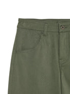 Pantaloni per bambino Emporio Armani Kids verde cachi con placca logo EB001493 AF25986 U8114 EMPORIO ARMANI KIDS 