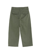 Pantaloni per bambino Emporio Armani Kids verde cachi con placca logo EB001493 AF25986 U8114 EMPORIO ARMANI KIDS 