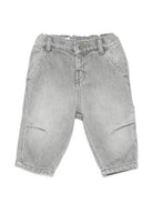 Jeans per neonato Emporio Armani Kids grigio con due tasche posteriori applicate EB001507 AF25911 Z8027 EMPORIO ARMANI KIDS 
