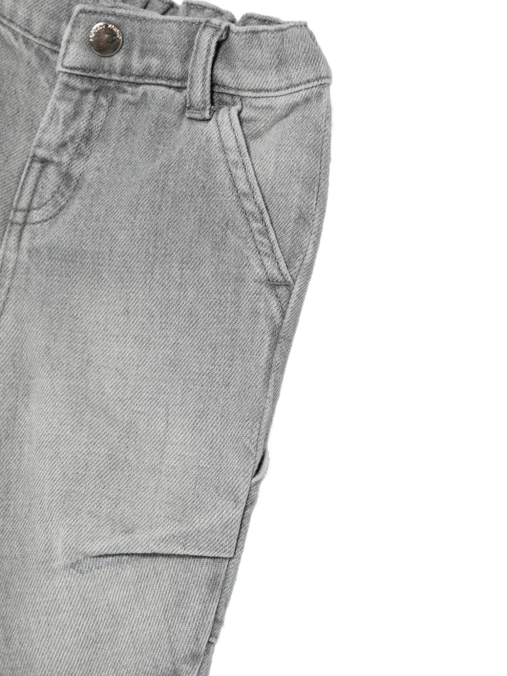 Jeans per neonato Emporio Armani Kids grigio con due tasche posteriori applicate EB001507 AF25911 Z8027 EMPORIO ARMANI KIDS 