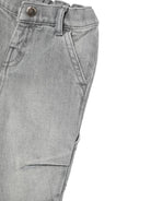 Jeans per neonato Emporio Armani Kids grigio con due tasche posteriori applicate EB001507 AF25911 Z8027 EMPORIO ARMANI KIDS 