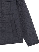 Giubbino per bambino Emporio Armani Kids grigio con ricamo logo all-over EB001517 AF28746 UA030 EMPORIO ARMANI KIDS 