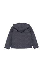 Giubbino per bambino Emporio Armani Kids grigio con ricamo logo all-over EB001517 AF28746 UA030 EMPORIO ARMANI KIDS 