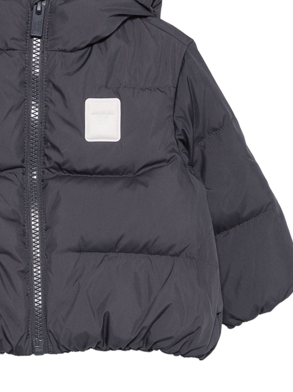 Giubbino per neonato Emporio Armani Kids grigio con toppa con logo EB001523 AF26005 UA030 EMPORIO ARMANI KIDS 