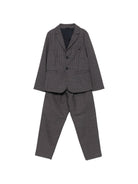 Abito elegante per bambino Emporio armani Kids grigio con motivo a quadri EB001530 AF26957 F8045 EMPORIO ARMANI KIDS 