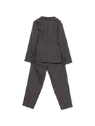 Abito elegante per bambino Emporio armani Kids grigio con motivo a quadri EB001530 AF26957 F8045 EMPORIO ARMANI KIDS 