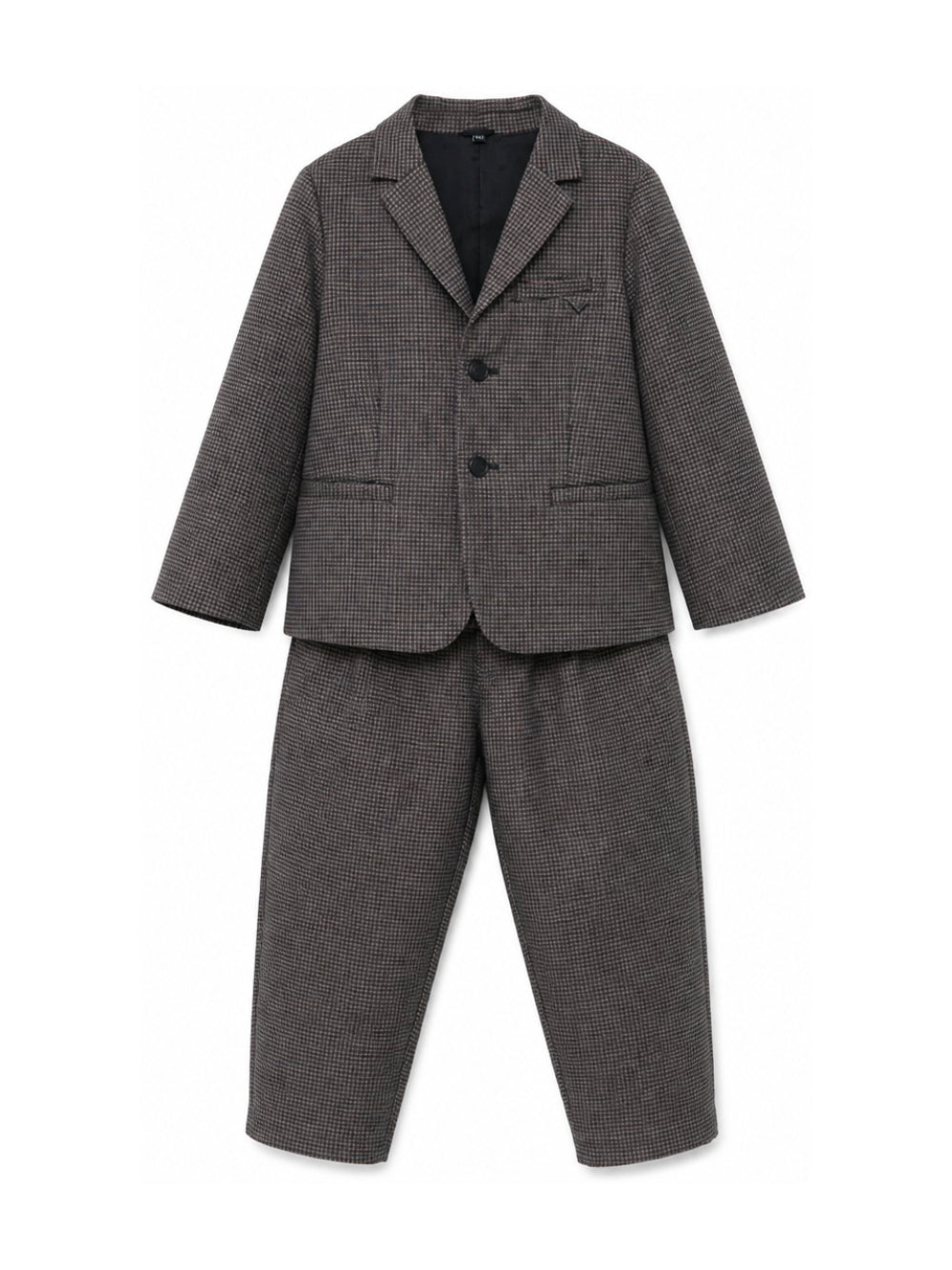 Abito elegante per bambino Emporio armani Kids grigio con motivo a quadri EB001530 AF26957 F8045 EMPORIO ARMANI KIDS 