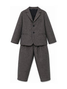 Abito elegante per bambino Emporio armani Kids grigio con motivo a quadri EB001530 AF26957 F8045 EMPORIO ARMANI KIDS 