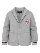 Blazer per bambino Emporio Armani Kids grigio con trama a tacca EB001532 AF10126 O8042 EMPORIO ARMANI KIDS 