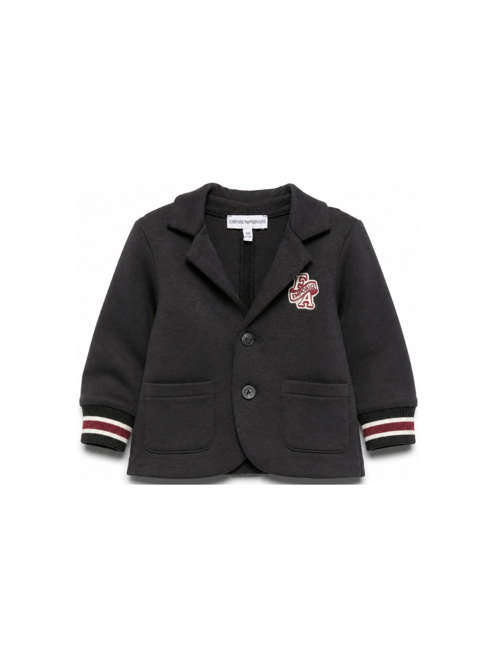 Giacca per neonato Emporio Armani Kids blu con applicazione logo EB001539 AF10126 UB118 EMPORIO ARMANI KIDS 