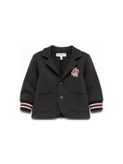 Giacca per neonato Emporio Armani Kids blu con applicazione logo EB001539 AF10126 UB118 EMPORIO ARMANI KIDS 