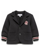 Giacca per neonato Emporio Armani Kids blu con applicazione logo EB001539 AF10126 UB118 EMPORIO ARMANI KIDS 