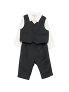 Abito per neonato Emporio Armani Kids con placca con logo EB001566 AF26061 UB109 EMPORIO ARMANI KIDS 