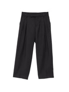 Pantaloni per bambino Emporio Armani Kids nero dritti con pieghe EB001567 AF26061 UB109 EMPORIO ARMANI KIDS 