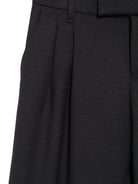 Pantaloni per bambino Emporio Armani Kids nero dritti con pieghe EB001567 AF26061 UB109 EMPORIO ARMANI KIDS 