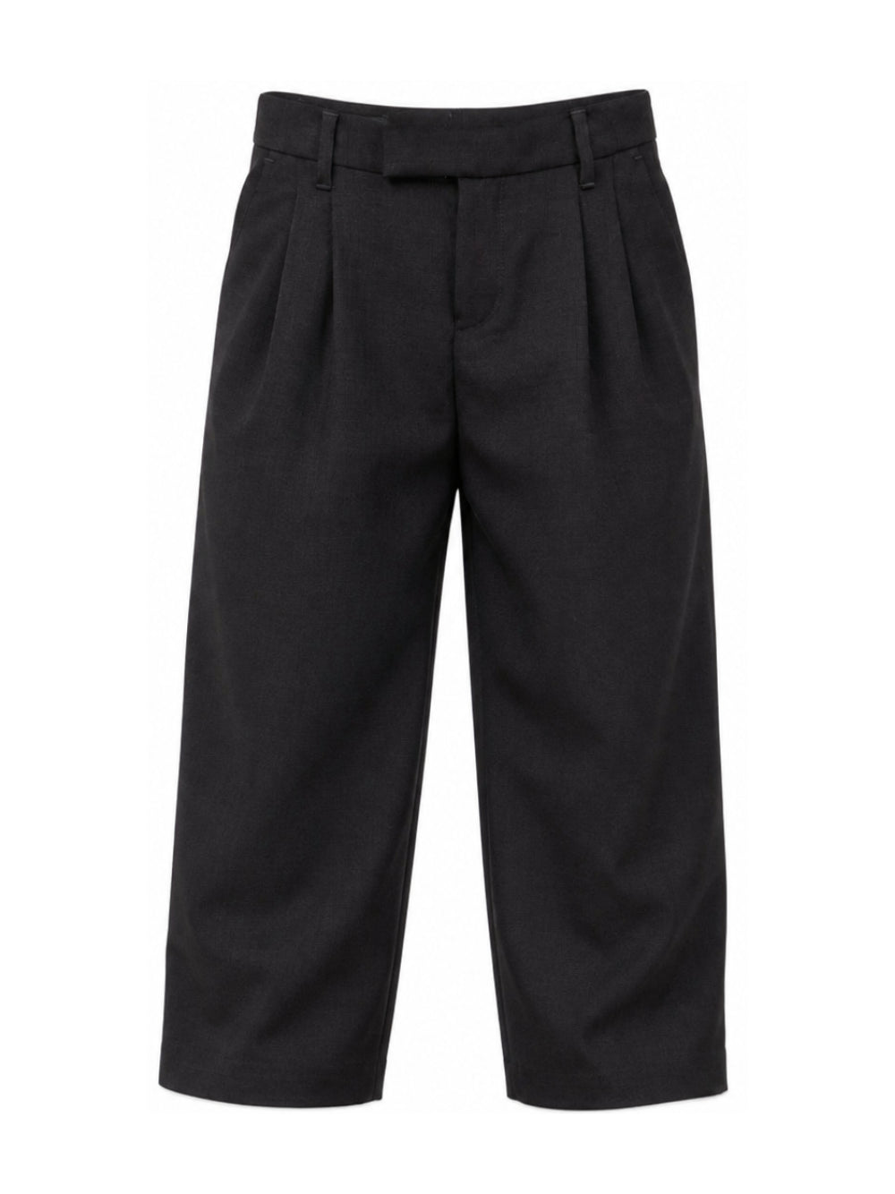 Pantaloni per bambino Emporio Armani Kids nero dritti con pieghe EB001567 AF26061 UB109 EMPORIO ARMANI KIDS 