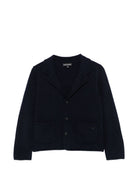Giacca per bambino Emporio Armani Kids blu navy con logo ricamato sul davanti EB001579 AF27310 UB118 EMPORIO ARMANI KIDS 
