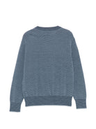 Maglione per bambino Emporio Armani Kids blu con motivo a righe orizzontali EB001581 AF27312 MB004 EMPORIO ARMANI KIDS 