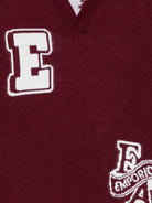 Maglione per bambino Emporio Armani Kids bordeaux con colletto polo EB001583 AF27314 UA343 EMPORIO ARMANI KIDS 