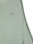 Maglione per bambino Emporio Armani Kids verde con stampa logo sulle maniche EB001586 AF27315 U9019 EMPORIO ARMANI KIDS 