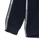 Maglione per bambino Emporio Armani Kids blu con stampa logo sulle maniche EB001586 AF27315 UB118 EMPORIO ARMANI KIDS 