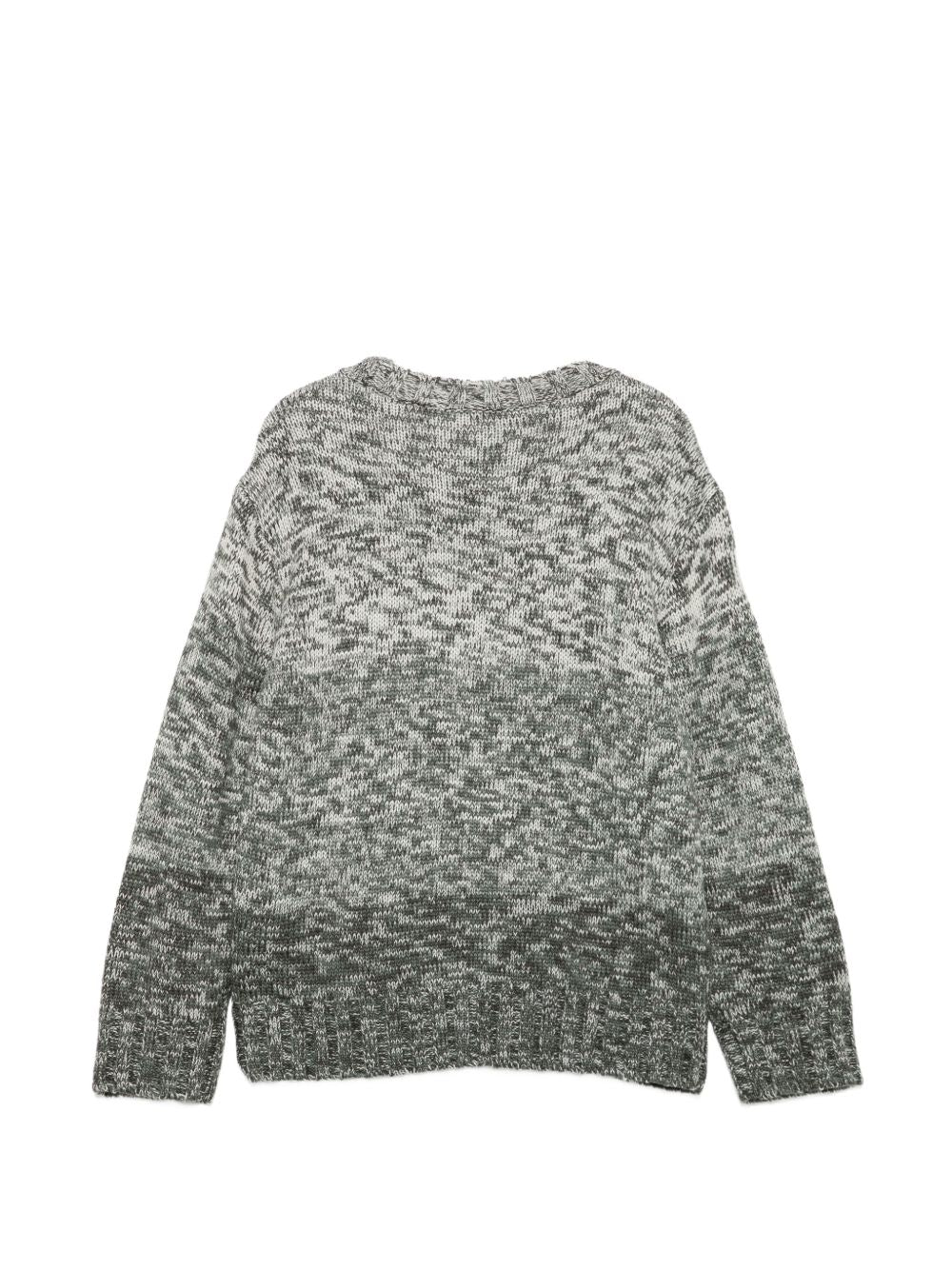 Maglione per bambino Emporio Armani Kids verde con effetto mélange EB001587 AF27316 F7011 EMPORIO ARMANI KIDS 
