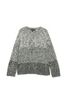 Maglione per bambino Emporio Armani Kids verde con effetto mélange EB001587 AF27316 F7011 EMPORIO ARMANI KIDS 