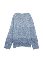 Maglione mélange per bambino Emporio Armani Kids azzurro con logo EB001587 AF27316 FB070 EMPORIO ARMANI KIDS 