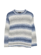 Maglione per bambino Emporio Armani Kids blu con effetto sfumato EB001589 AF27318 FB058 EMPORIO ARMANI KIDS 