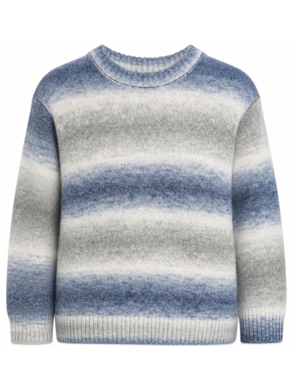 Maglione per bambino Emporio Armani Kids blu con effetto sfumato EB001589 AF27318 FB058 EMPORIO ARMANI KIDS 