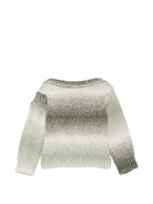 Maglione per neonato Emporio Armani Kids verde con applicazione logo EB001590 AF27318 F7012 EMPORIO ARMANI KIDS 