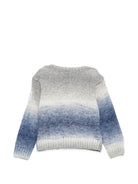 Maglione per neonato Emporio Armani Kids grigio con applicazione logo EB001590 AF27318 FB058 EMPORIO ARMANI KIDS 