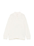 Maglione per bambino Emporio Armani Kids bianco con design intrecciato EB001591 AF27319 U1009 EMPORIO ARMANI KIDS 