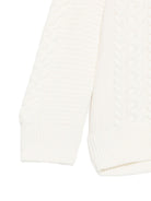 Maglione per bambino Emporio Armani Kids bianco con design intrecciato EB001591 AF27319 U1009 EMPORIO ARMANI KIDS 