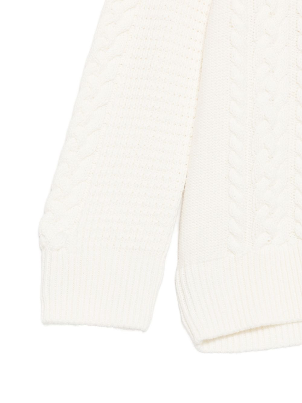 Maglione per bambino Emporio Armani Kids bianco con design intrecciato EB001591 AF27319 U1009 EMPORIO ARMANI KIDS 