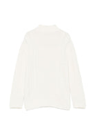 Maglione per bambino Emporio Armani Kids bianco con design intrecciato EB001591 AF27319 U1009 EMPORIO ARMANI KIDS 
