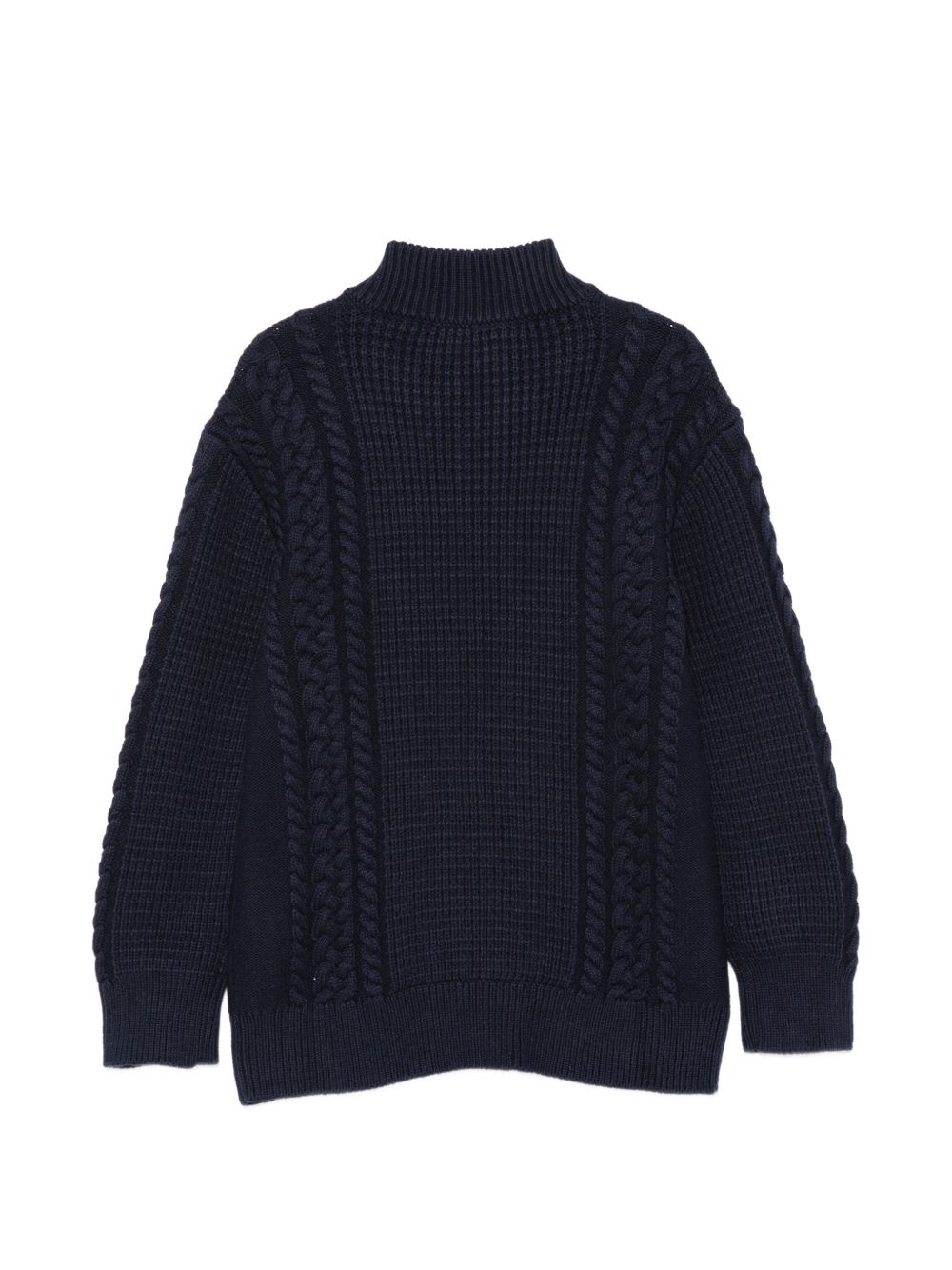 Maglione per bambino Emporio Armani Kids blu navy con design a maglia intrecciata EB001591 AF27319 UB118 EMPORIO ARMANI KIDS 