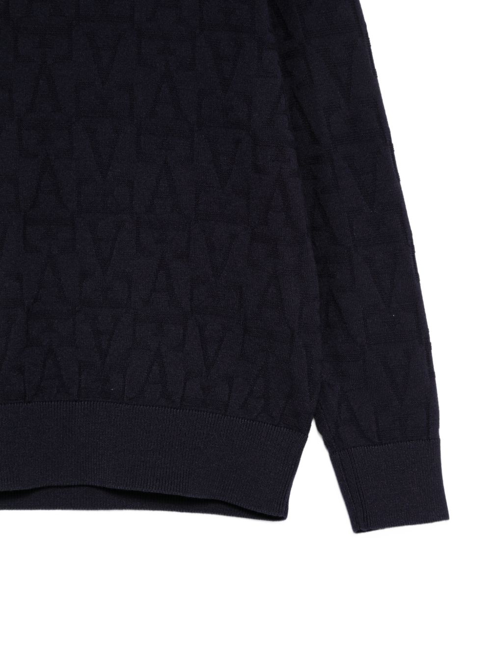 Maglione per bambino Emporio Armani Kids blu con motivo logo EB001594 AF27303 UB118 EMPORIO ARMANI KIDS 
