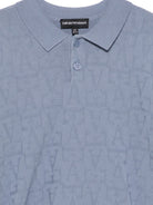 Maglione per bambino Emporio Armani Kids azzurro con motivo jacquard EB001595 AF27303 U9366 EMPORIO ARMANI KIDS 