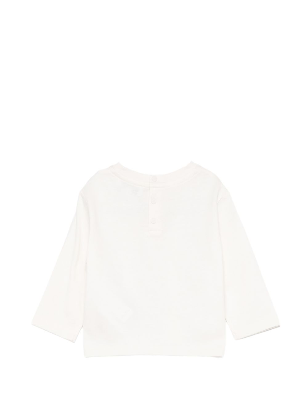 T-shirt per neonato Emporio Armani Kids bianca con patch logo EB001640 AF26009 U1009 EMPORIO ARMANI KIDS 