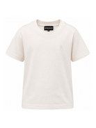 T-shirt per bambino Emporio Armani Kids bianca con patch lettere EB001644 AF10127 U1009 EMPORIO ARMANI KIDS 