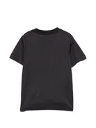T-shirt per bambino Emporio Armani Kids blu con patch lettere EB001644 AF10127 UB118 EMPORIO ARMANI KIDS 