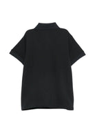 Polo per bambino Emporio Armani Kids nero con abbottonatuira frontale EB001645 AF28486 UB118 EMPORIO ARMANI KIDS 