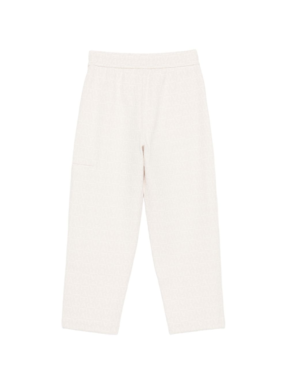 Pantaloni per bambino Emporio Armani Kids bianco opaco con taglio dritto EB001647 AF20698 U1009 EMPORIO ARMANI KIDS 