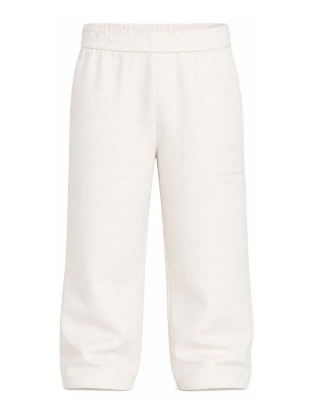 Pantaloni per bambino Emporio Armani Kids bianco opaco con taglio dritto EB001647 AF20698 U1009 EMPORIO ARMANI KIDS 