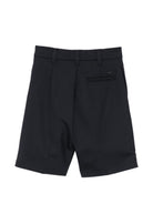 Shorts per bambino Emporio Armani Kids blu navy con pieghe EB001648 AF26957 UB100 EMPORIO ARMANI KIDS 