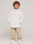 Piumino per bambino Emporio Armani Kids bianco con design imbottito EB001651 AF26005 U1009 EMPORIO ARMANI KIDS 