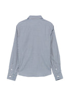 Camicia per bambino Emporio Armani Kids blu con motivo a quadri EB001652 AF25925 FB066 EMPORIO ARMANI KIDS 